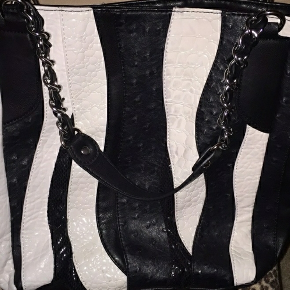 Carlos Santana Snake Print Shoulder Bag Purse